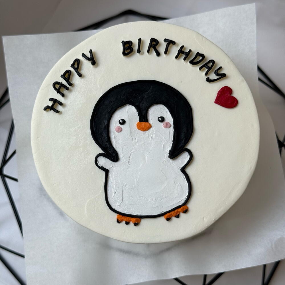 Бенто торт «пингвин»