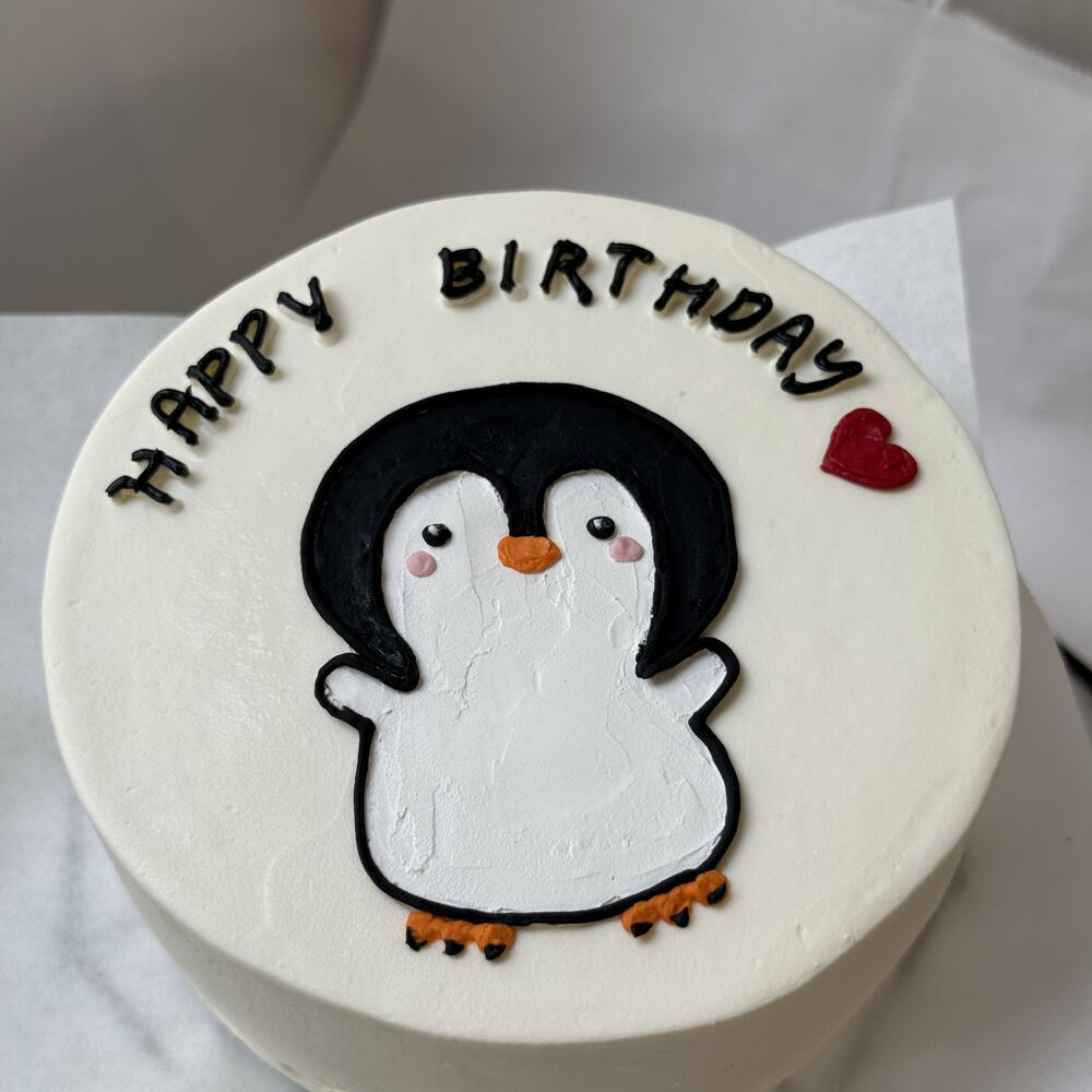 Бенто торт «пингвин»