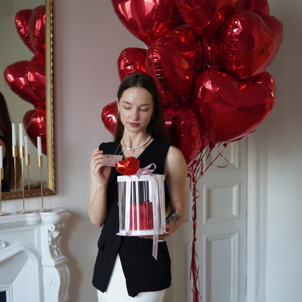 Бенто торт подарок на 14 февраля для девушки, для парня, для нее, для жены, для подруги, для мужа, для мужчины