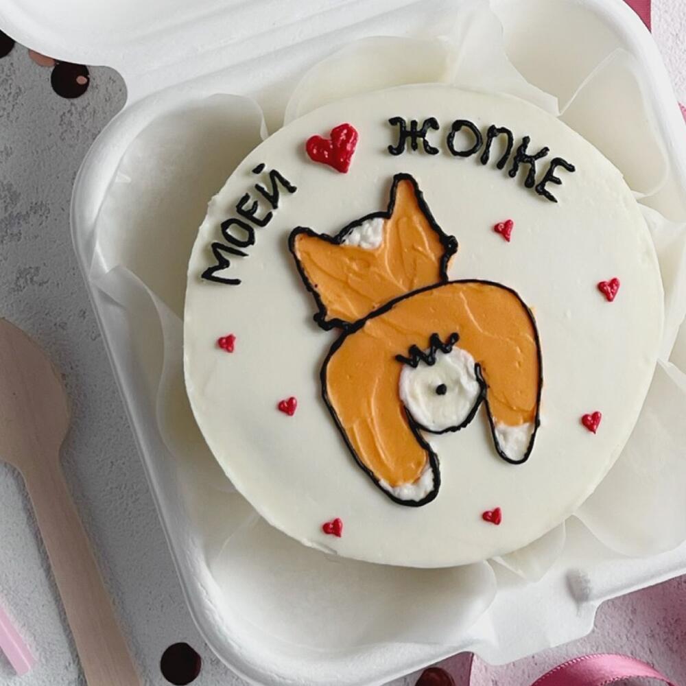 Бенто торт попка Корги