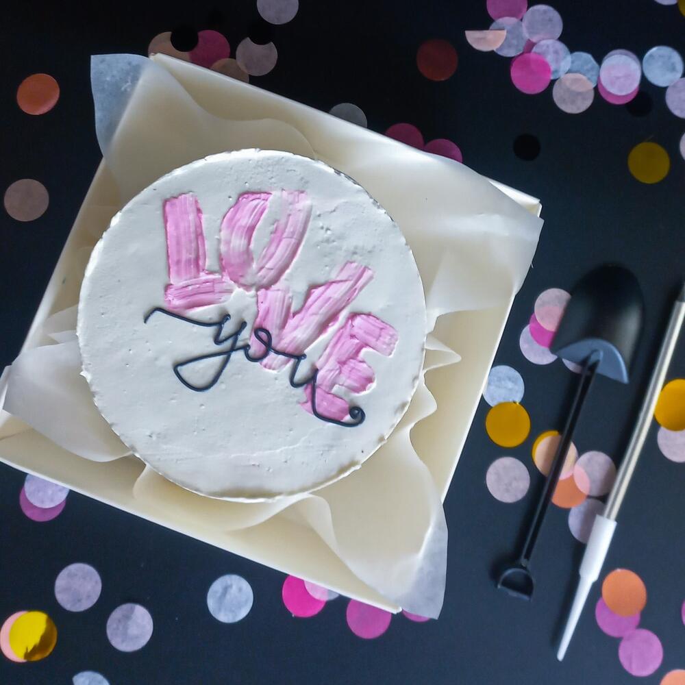 Бенто-торт "Признание в любви "