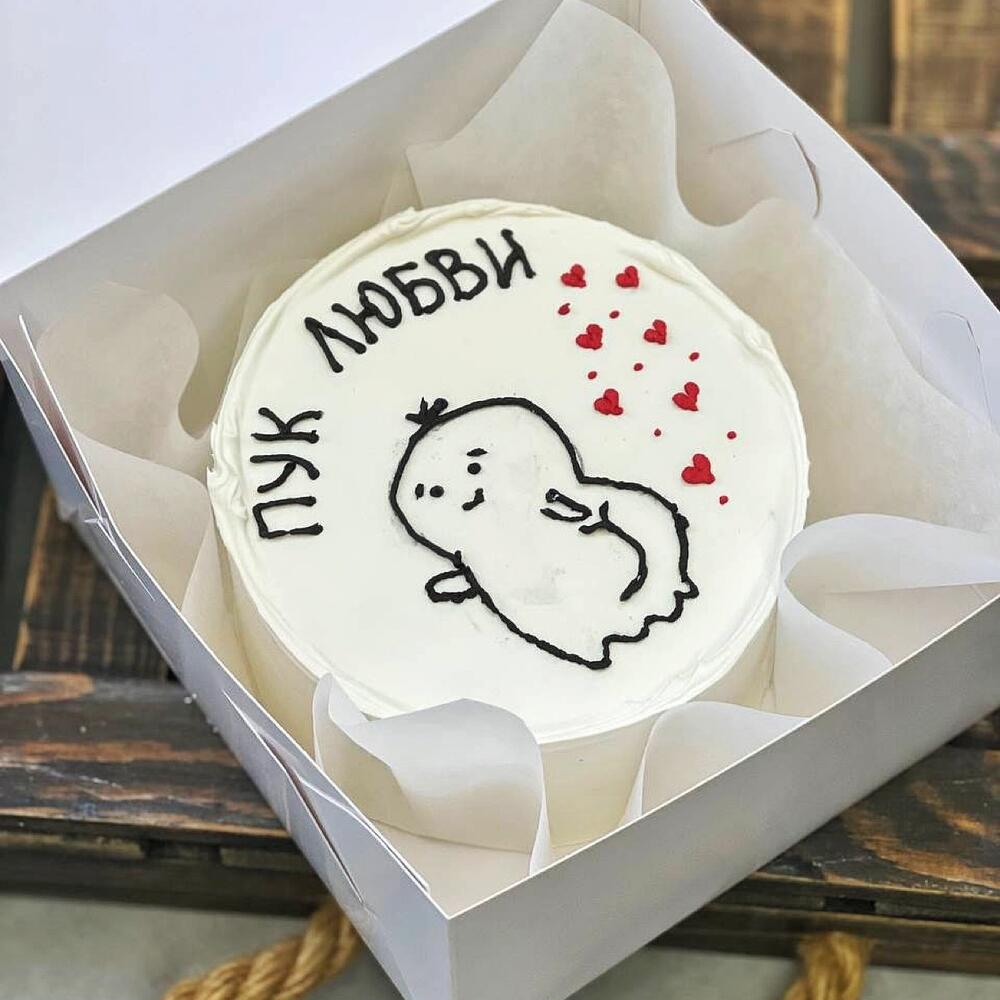 Бенто торт пук любви