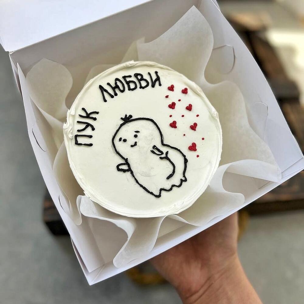 Бенто торт пук любви