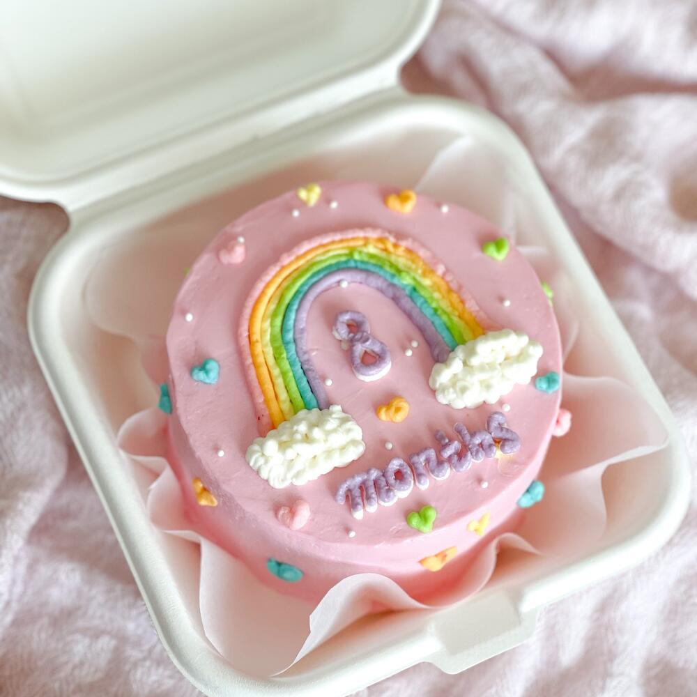 Бенто торт радуга по месяцам «8 months»