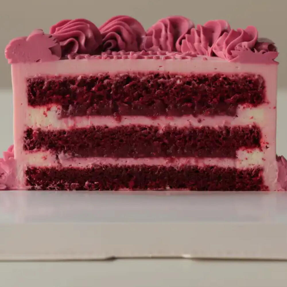 Бенто-торт (размер Макси) Красный бархат 650 г на день рождения, в подарок, с вашей надписью или рисунком в наличии