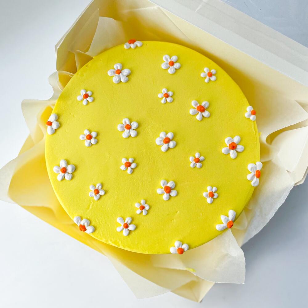 Бенто торт ромашка