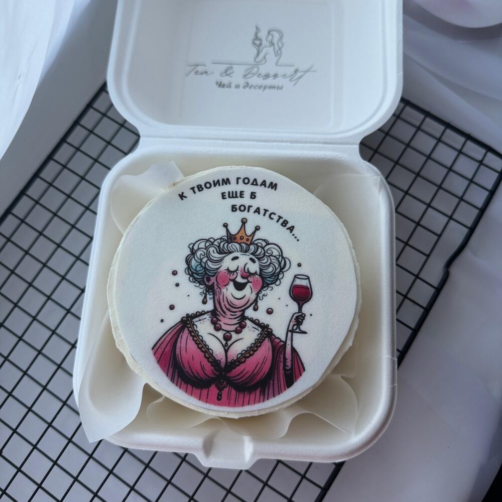 Бенто торт с бабулей