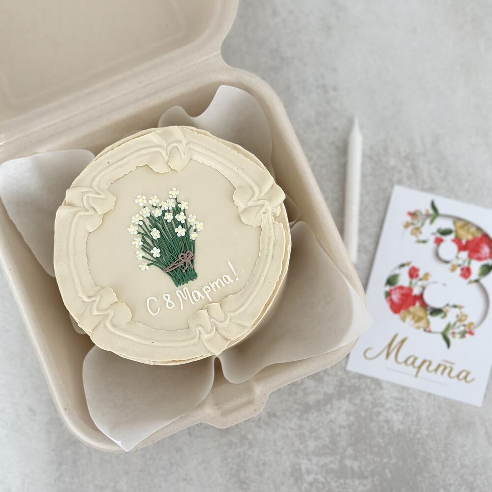 Бенто торт с букетом маме на День матери мамуле