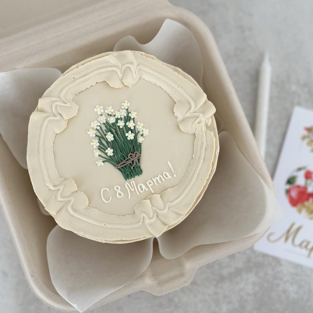 Бенто торт с букетом маме на День матери мамуле