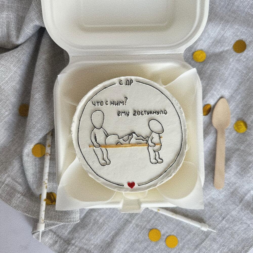 Бенто торт с др