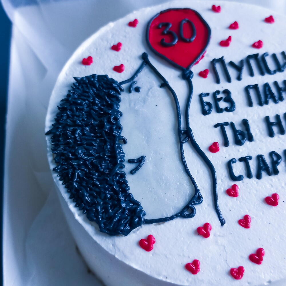 Бенто торт с ежиком