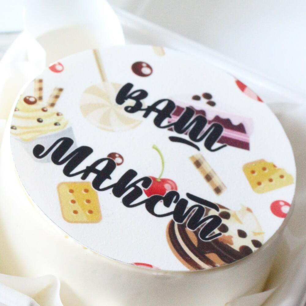 Бенто торт с фотопечатью "Ваш макет"