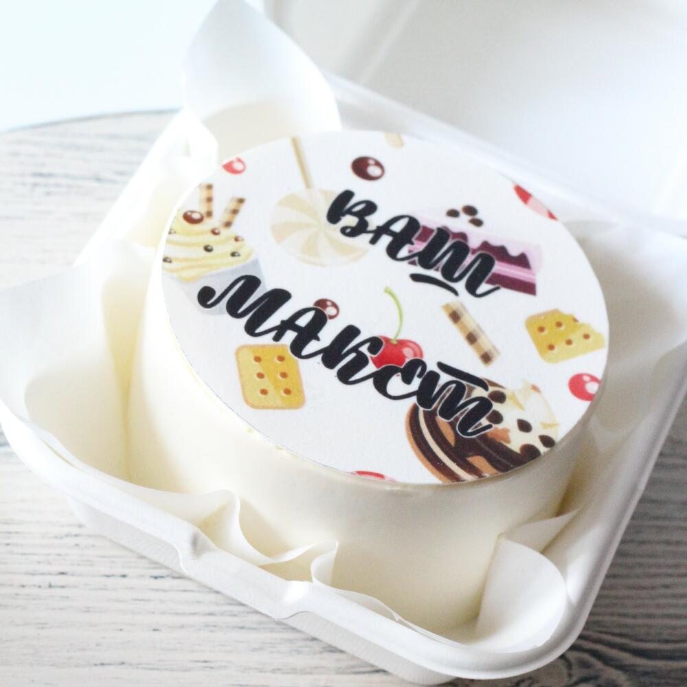 Бенто торт с фотопечатью "Ваш макет"