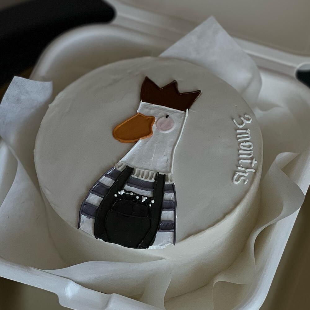 Бенто торт с гусем