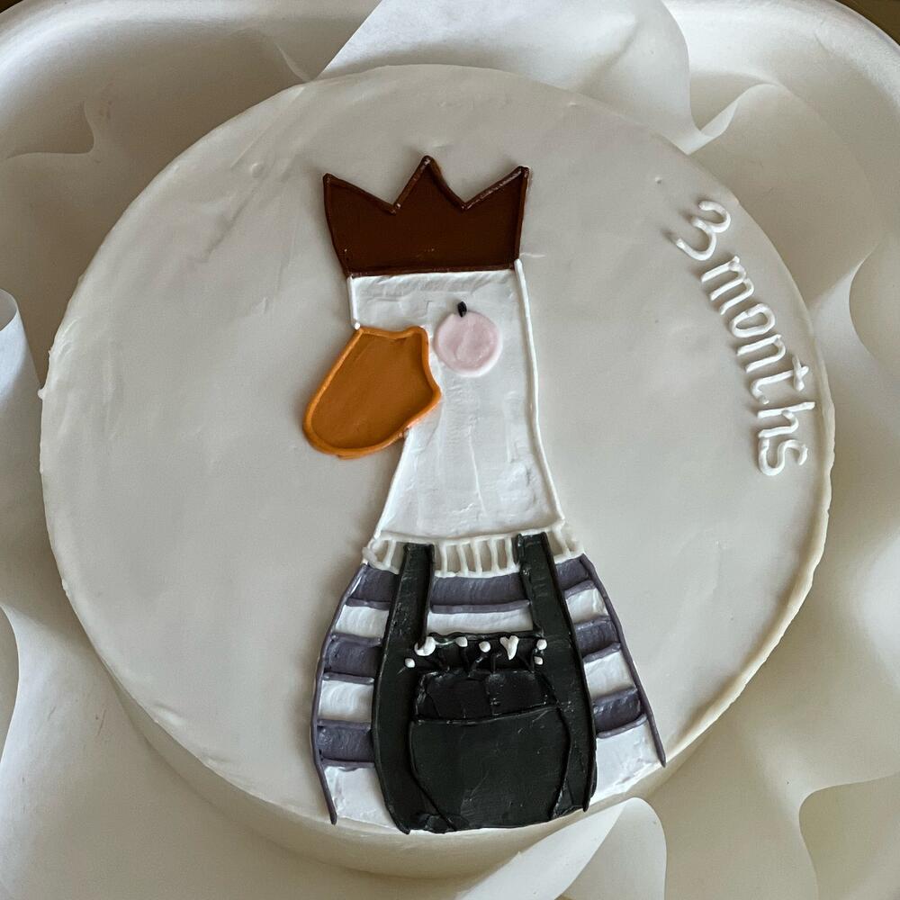 Бенто торт с гусем