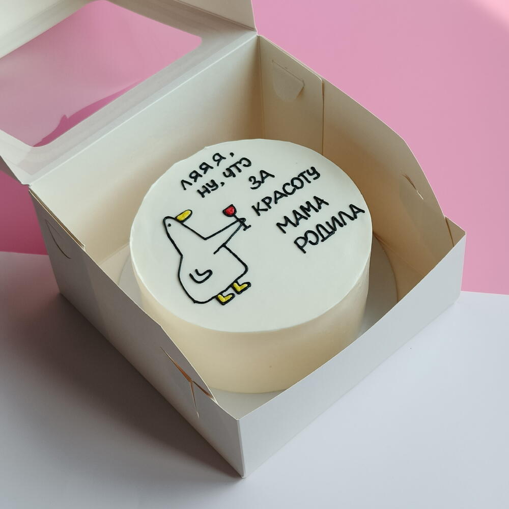 Бенто-торт с гусём "для, ну, что за красоту мама родила"