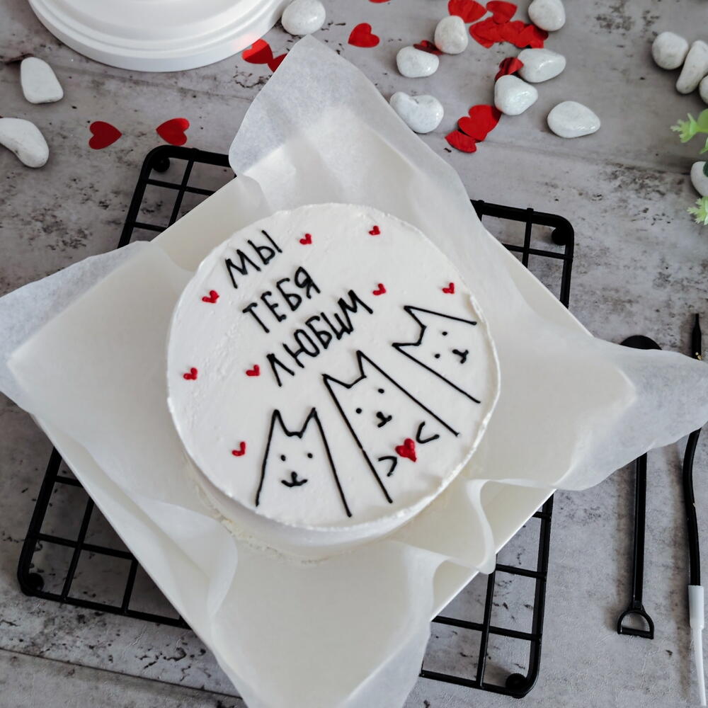 Бенто торт с котами