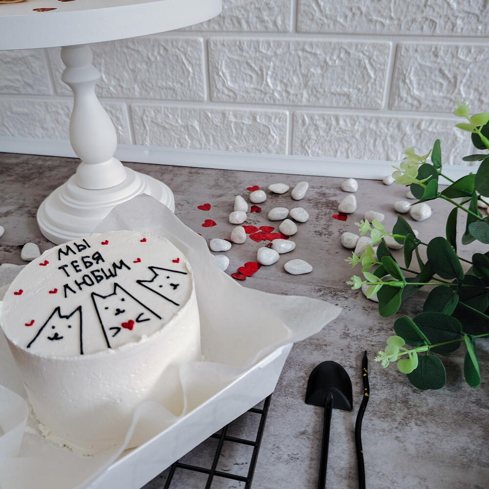 Бенто торт с котами