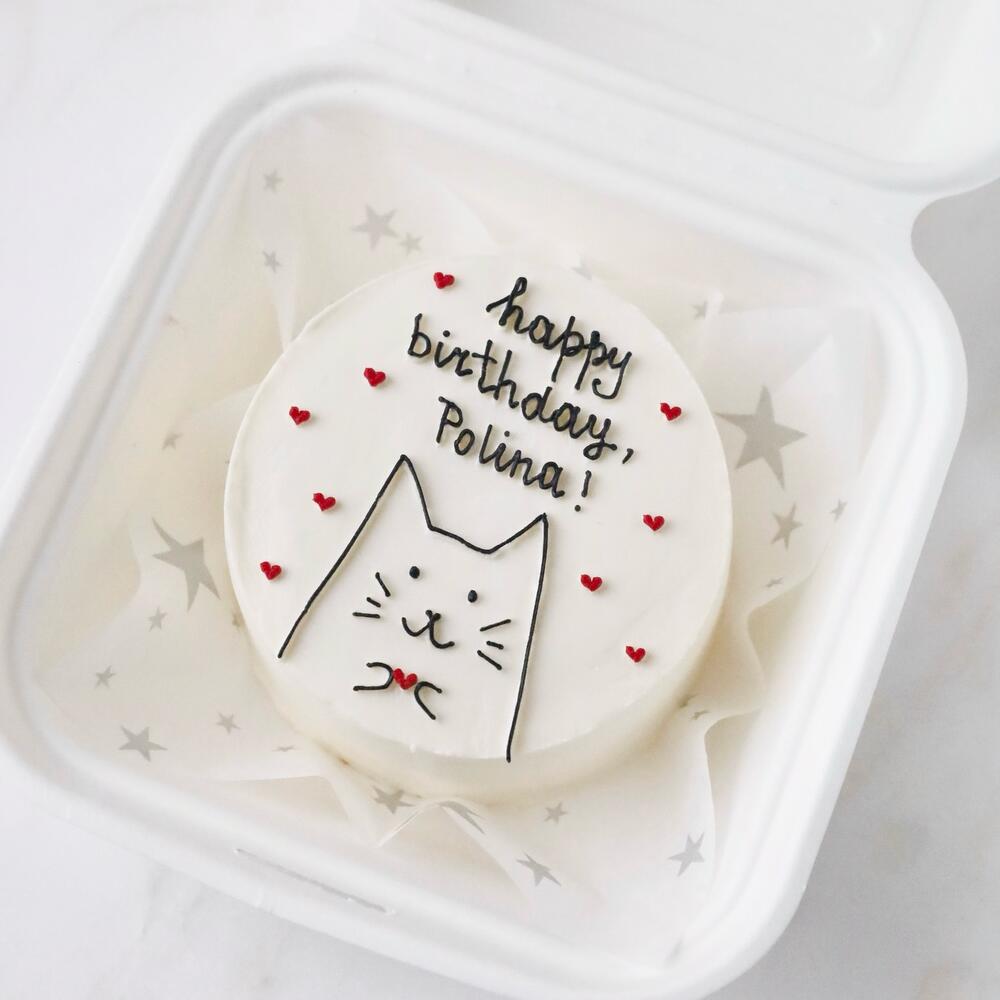 Бенто торт с котиком