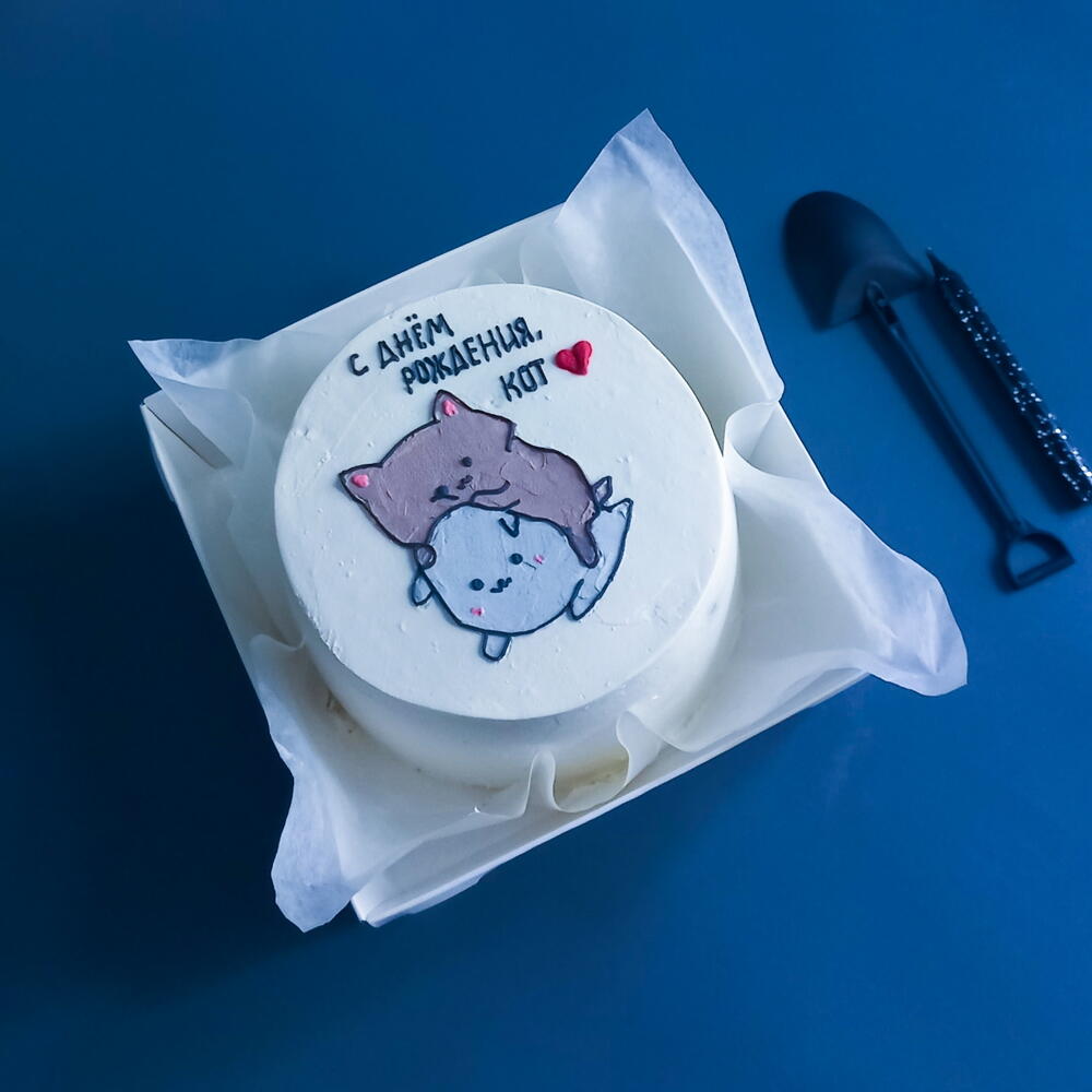 Бенто торт с котятами