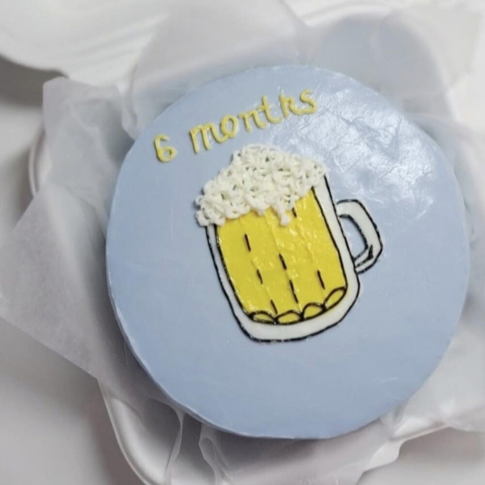 Бенто-торт с кружкой пива с любой надписью папе мужу другу