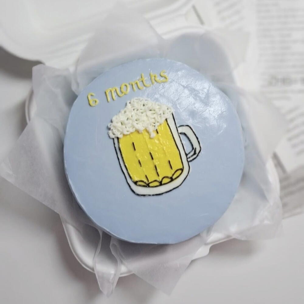 Бенто-торт с кружкой пива с любой надписью папе мужу другу