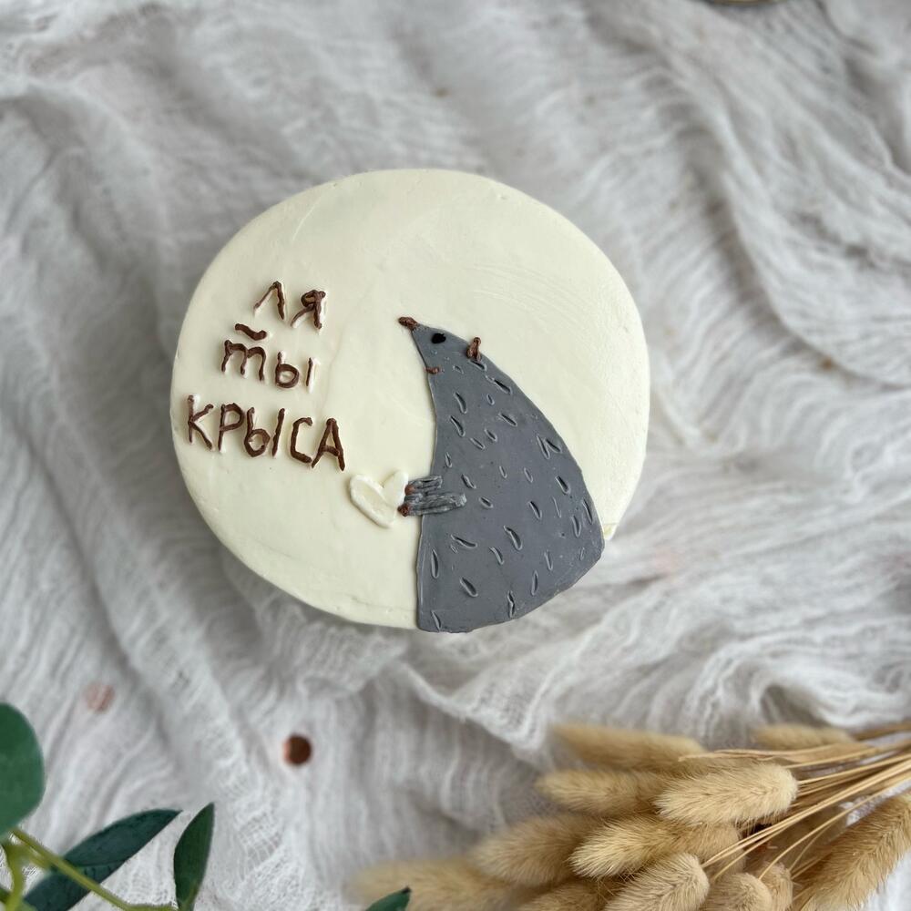 Бенто торт с крысой