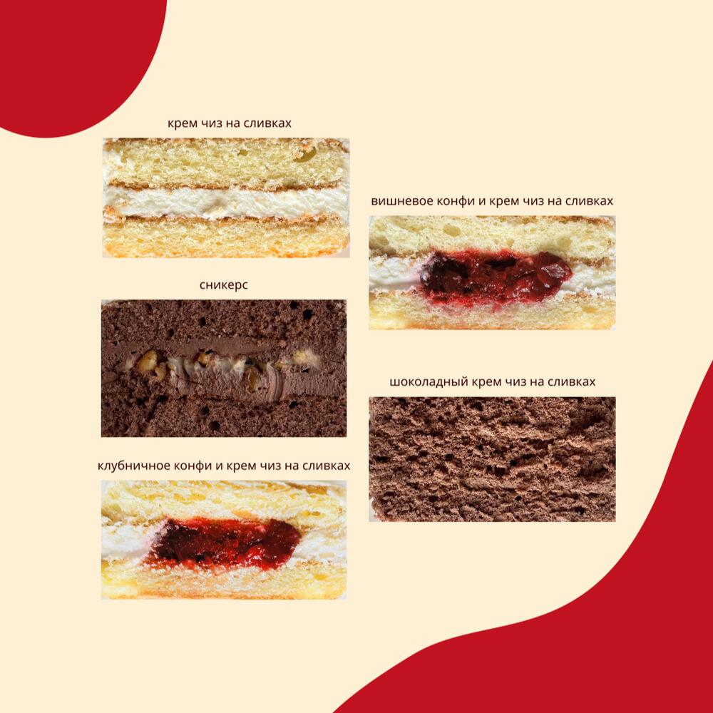 Бенто торт с малиной