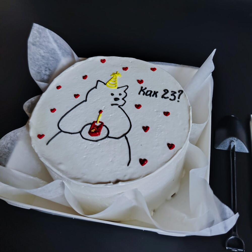 Бенто торт с медведем