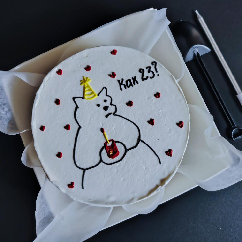 Бенто торт с медведем