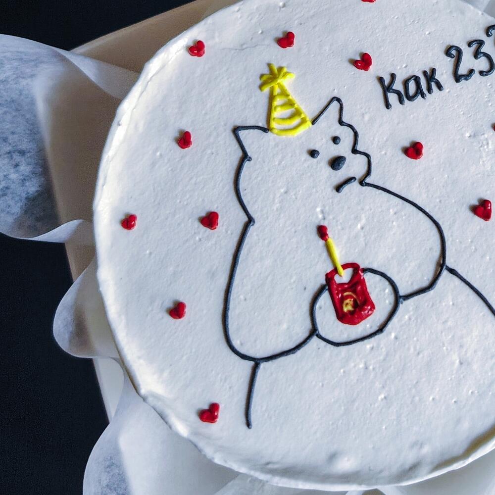 Бенто торт с медведем