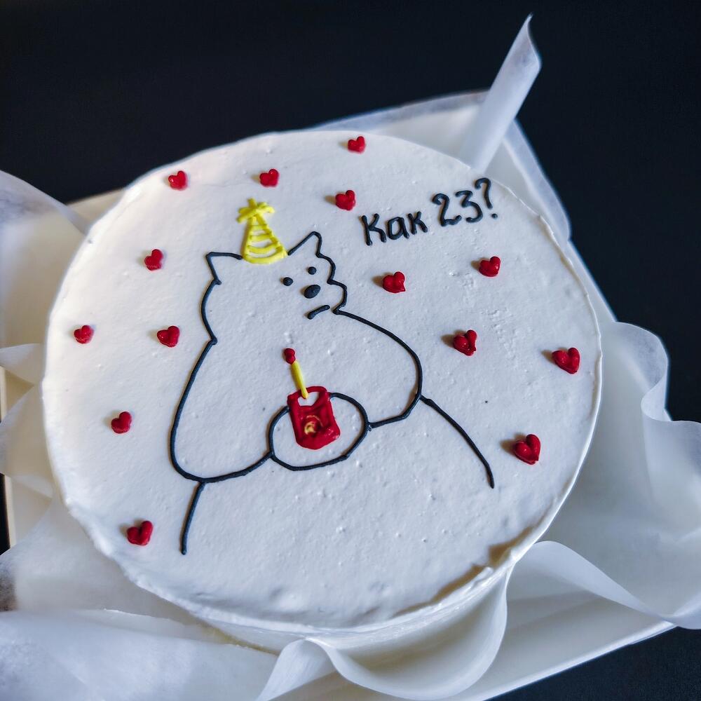 Бенто торт с медведем