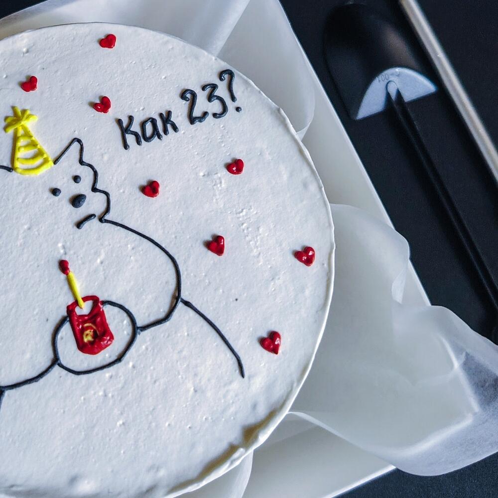 Бенто торт с медведем