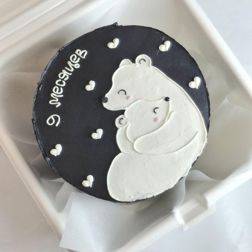 Бенто торт с мишкой, с медведями, ребенку, малышу на день рождения