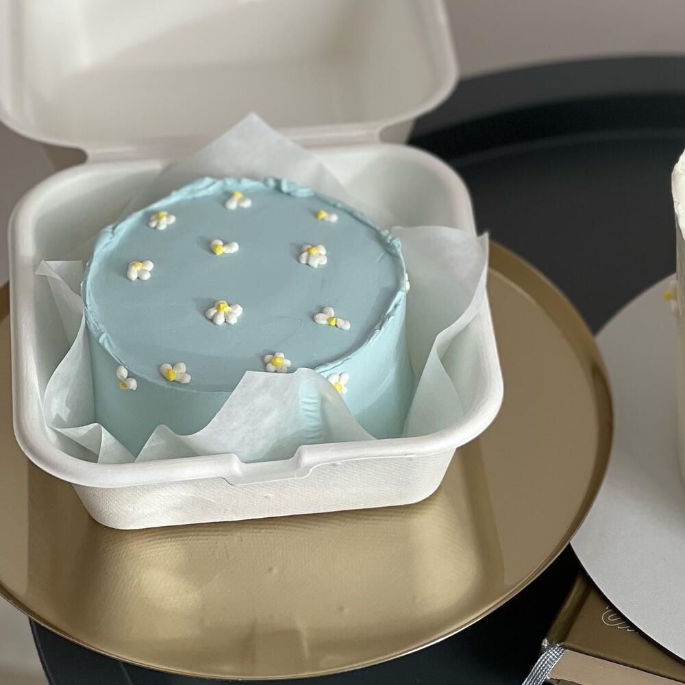 Бенто торт с ромашками