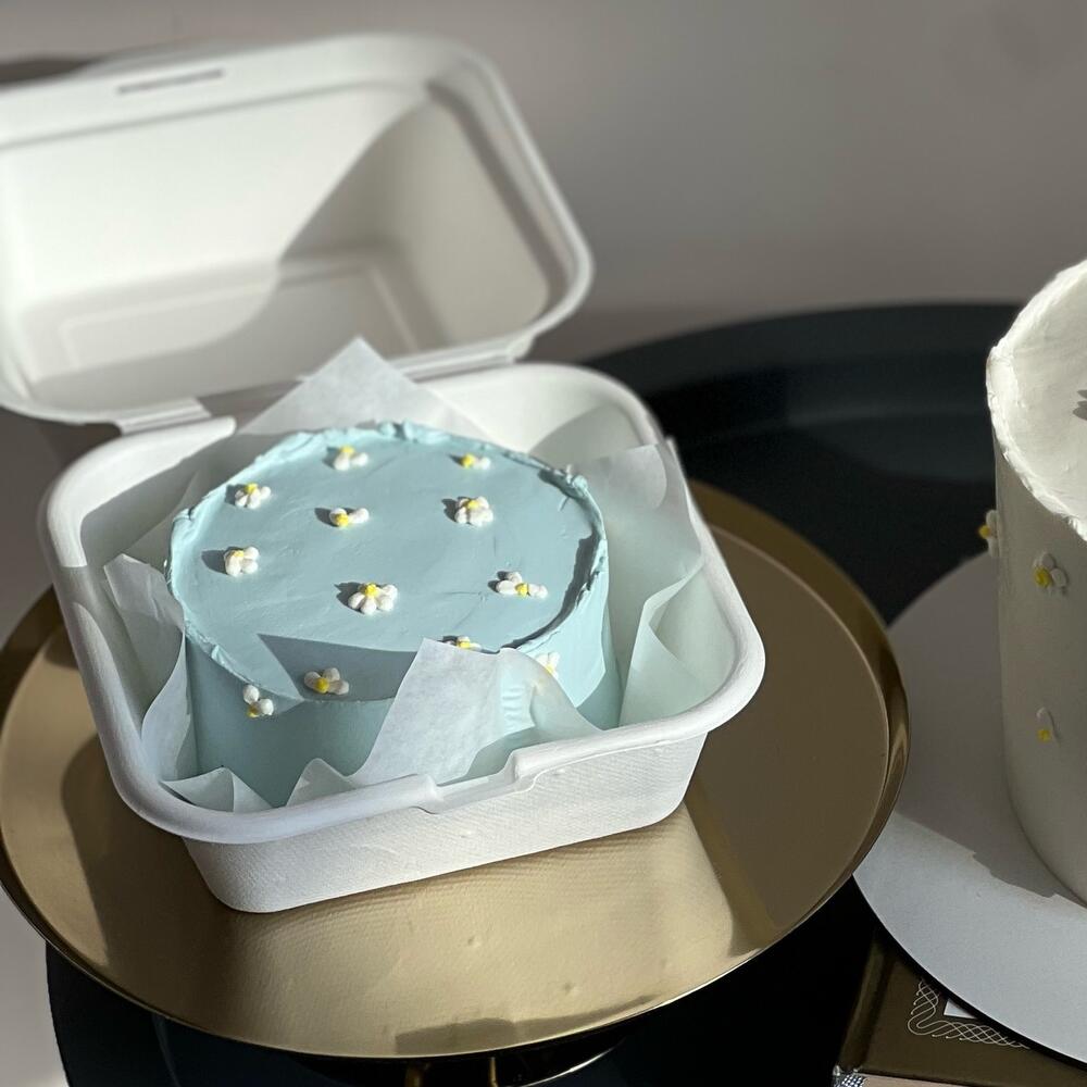 Бенто торт с ромашками