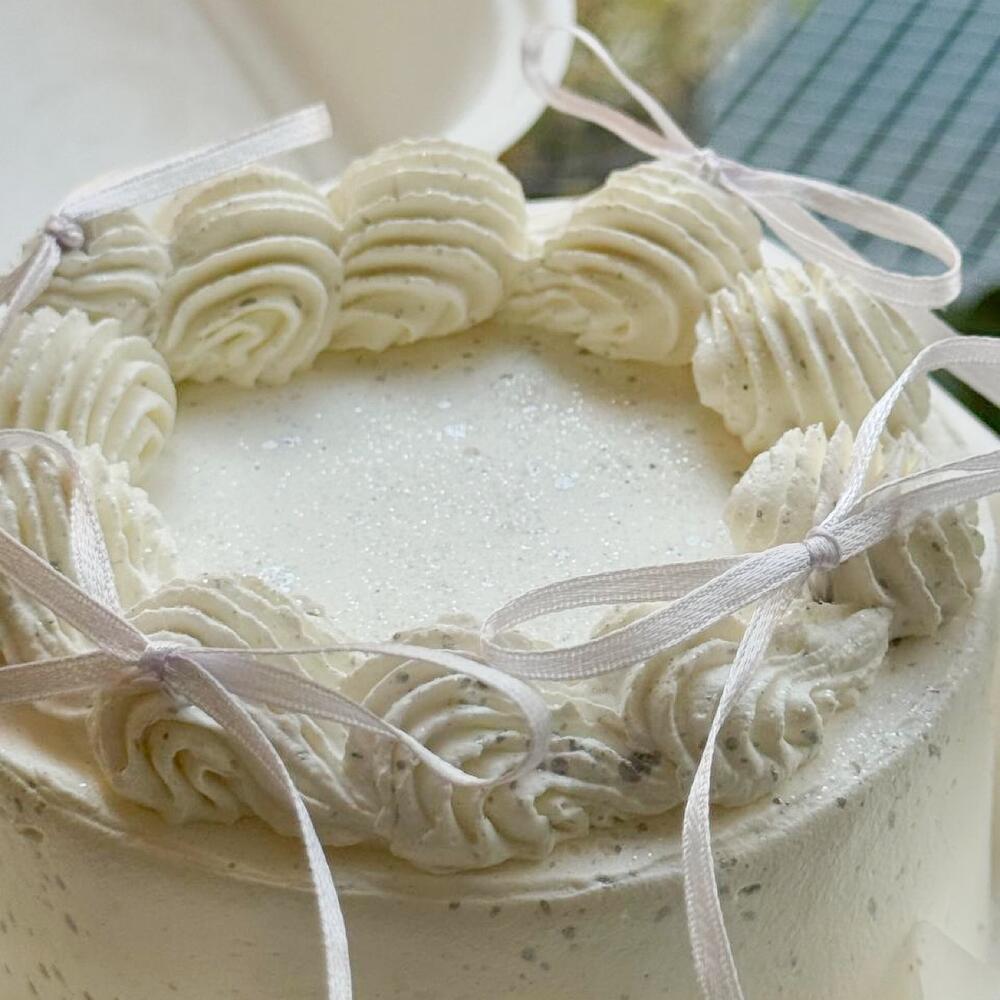 Бенто торт с рюшами