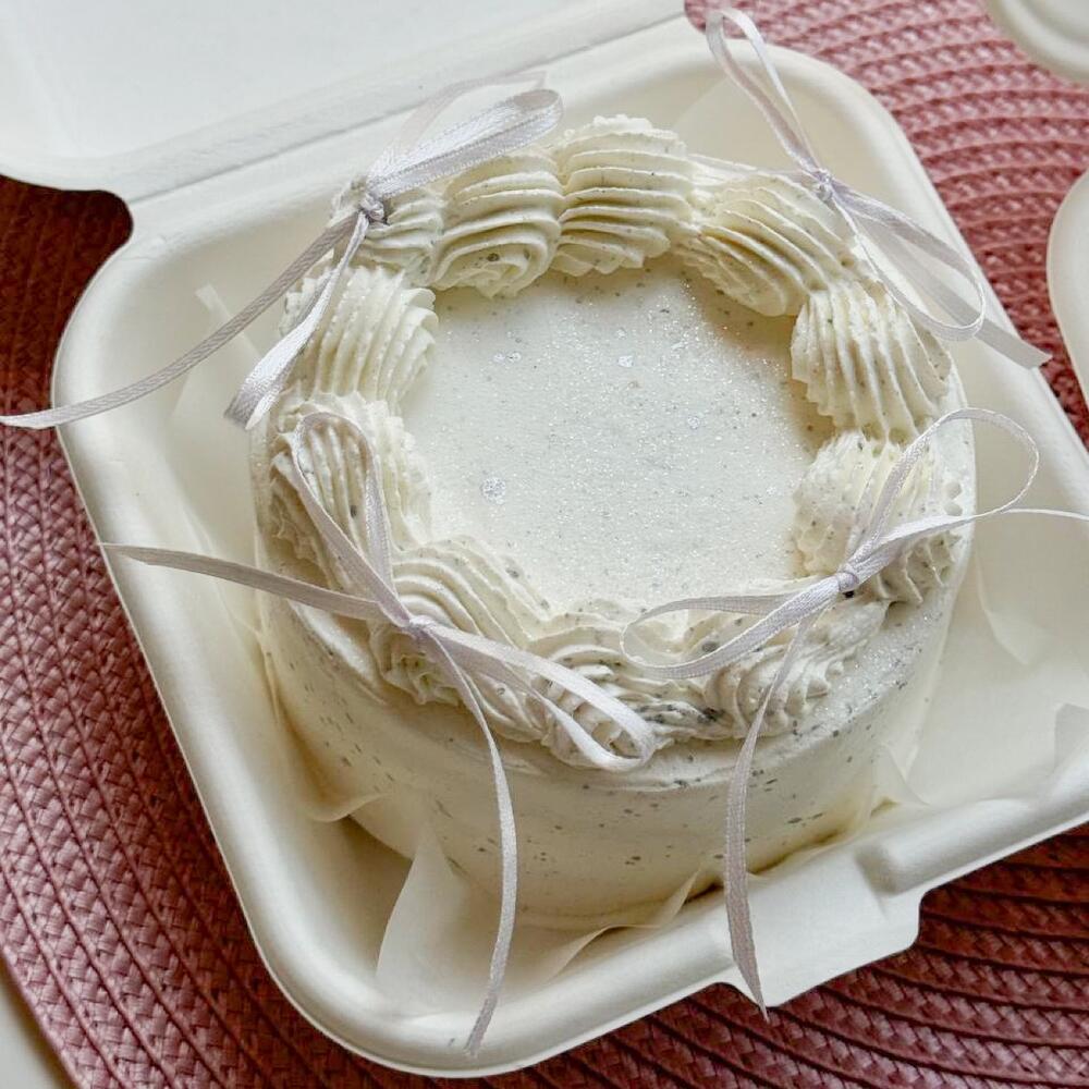 Бенто торт с рюшами