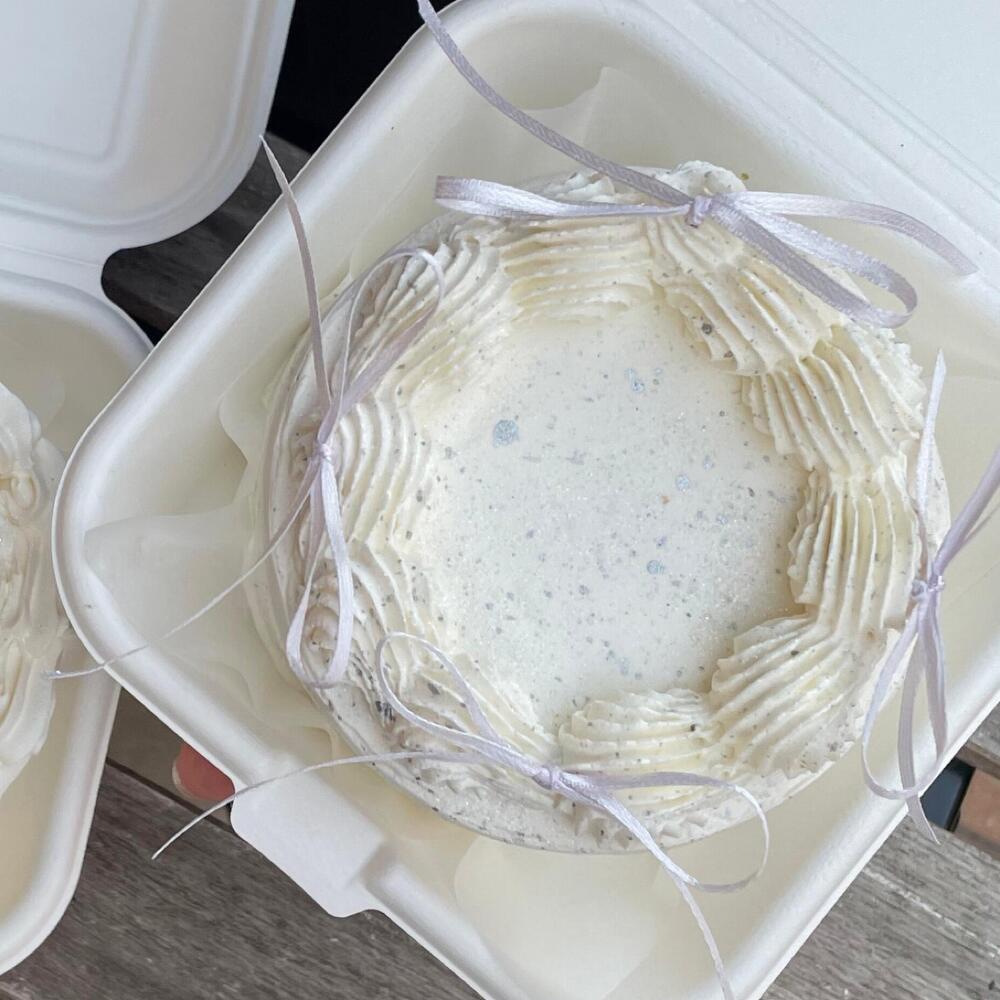 Бенто торт с рюшами