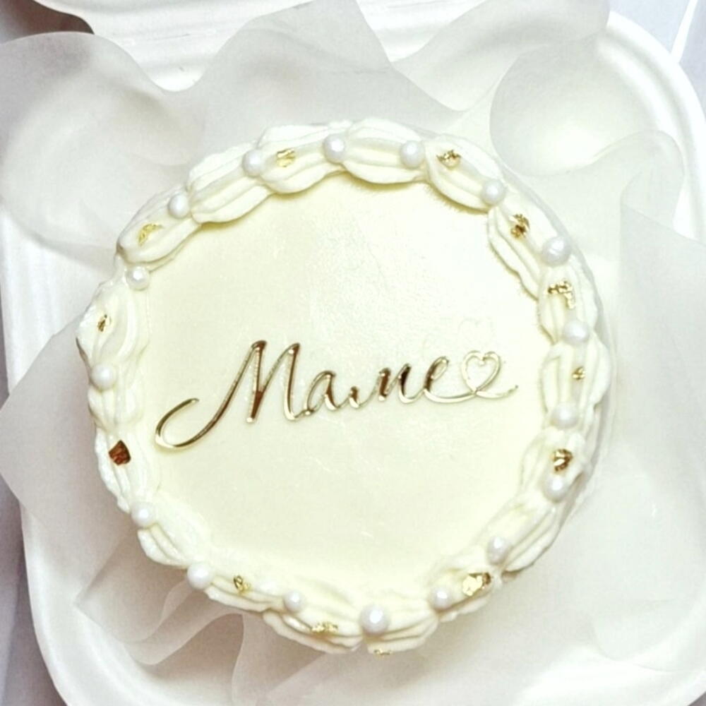 Бенто-торт с рюшами и топером маме на день рождения