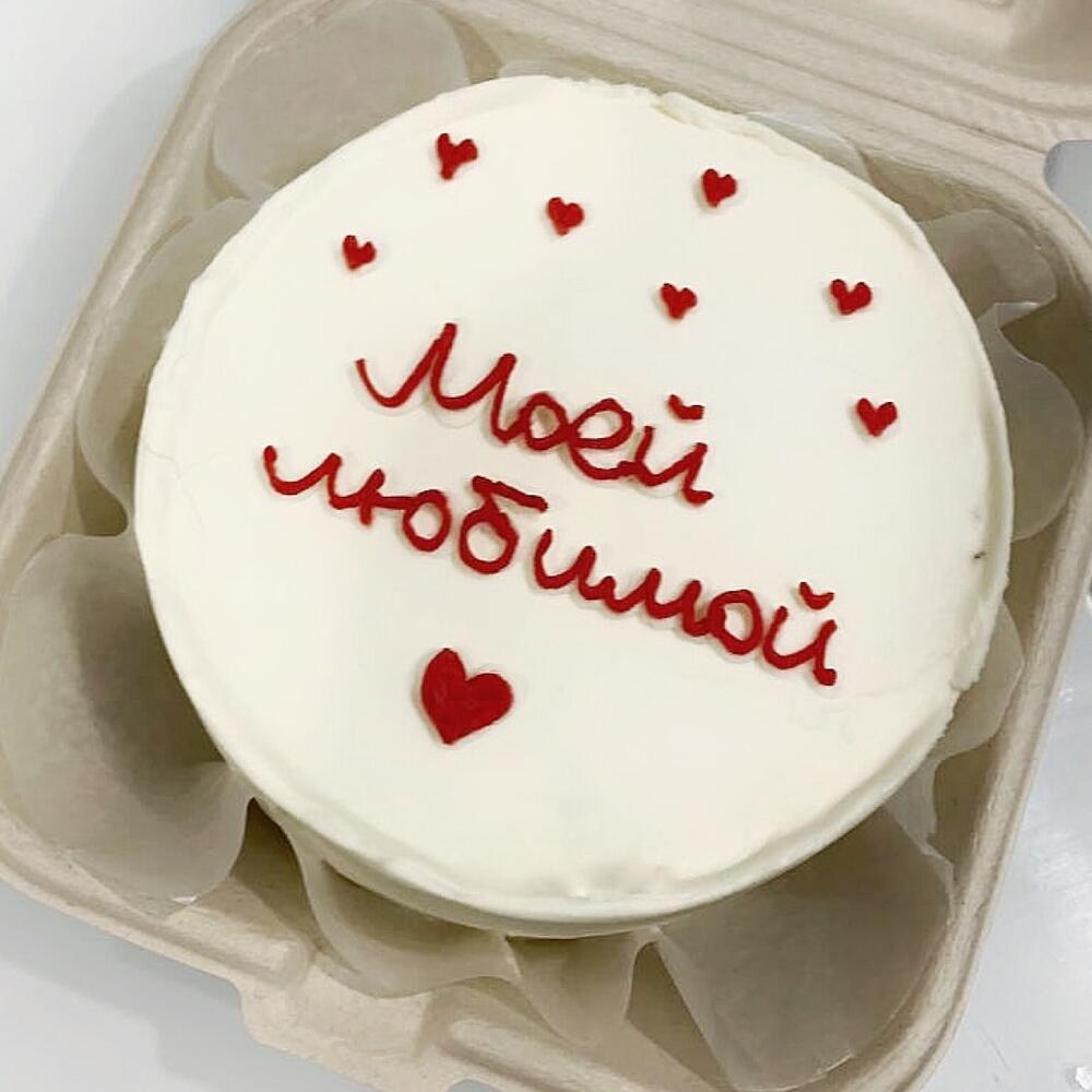 Бенто торт с сердечками