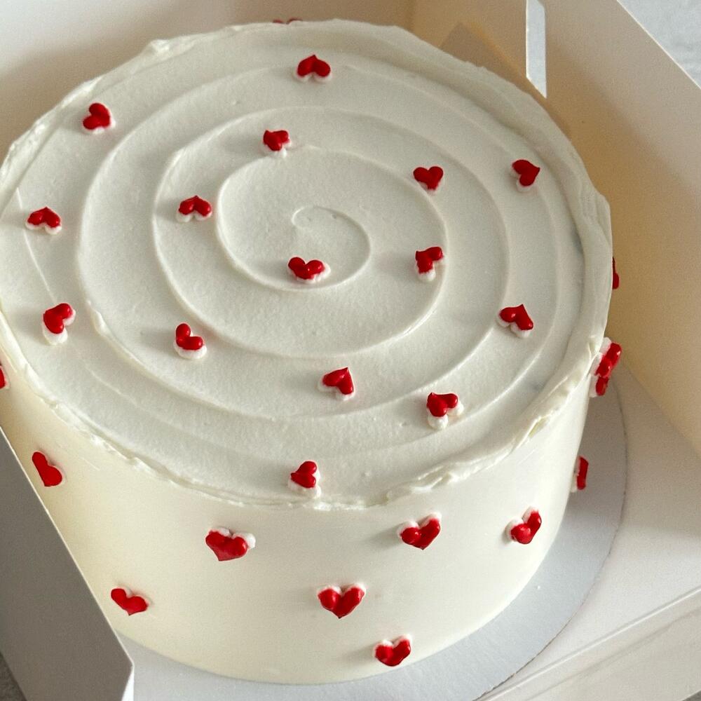 Бенто торт с сердечками парню мужу девушке жене на 14 февраля