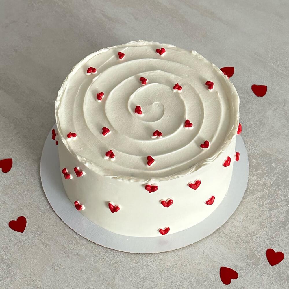 Бенто торт с сердечками парню мужу девушке жене на 14 февраля