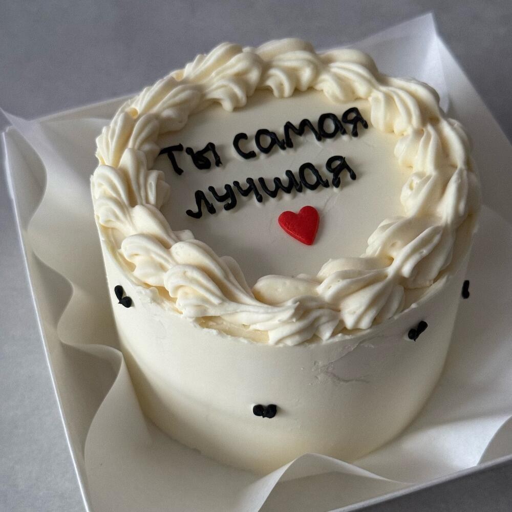 Бенто торт с сердечком на 14 февраля День влюбленных