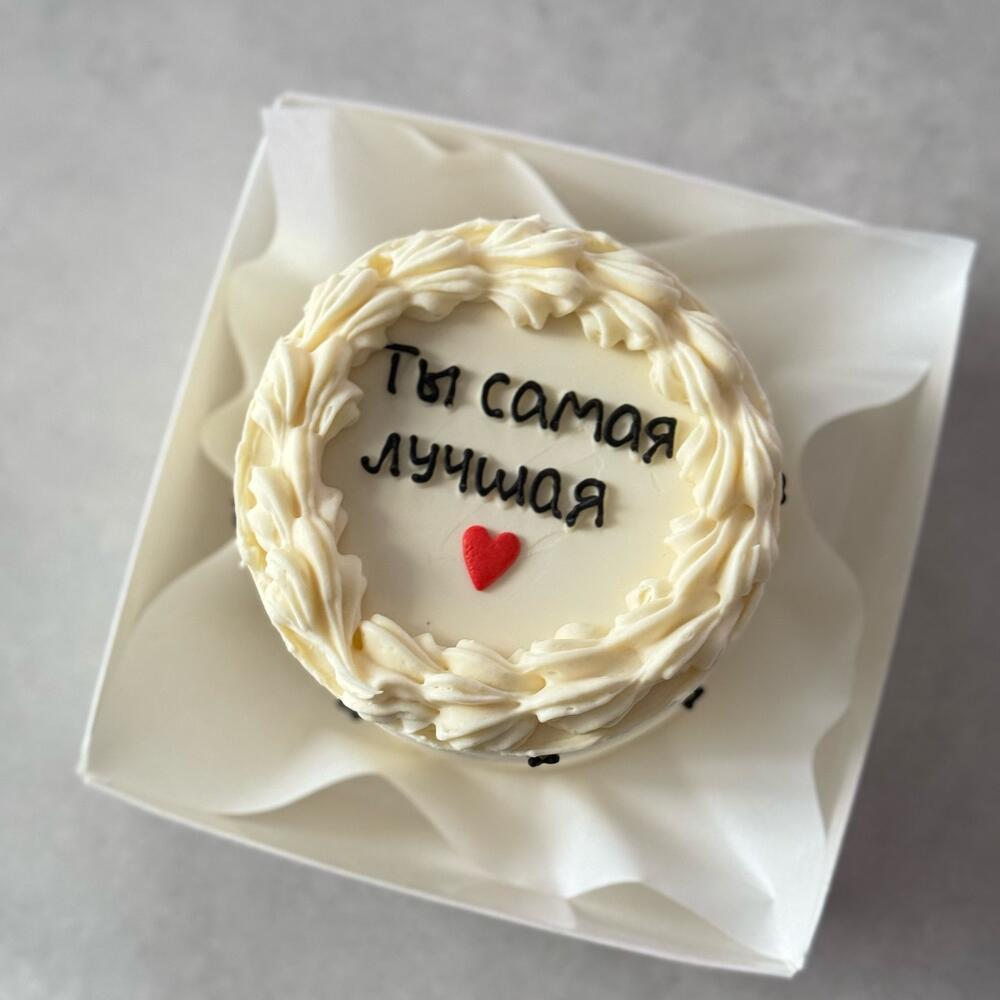 Бенто торт с сердечком на 14 февраля День влюбленных