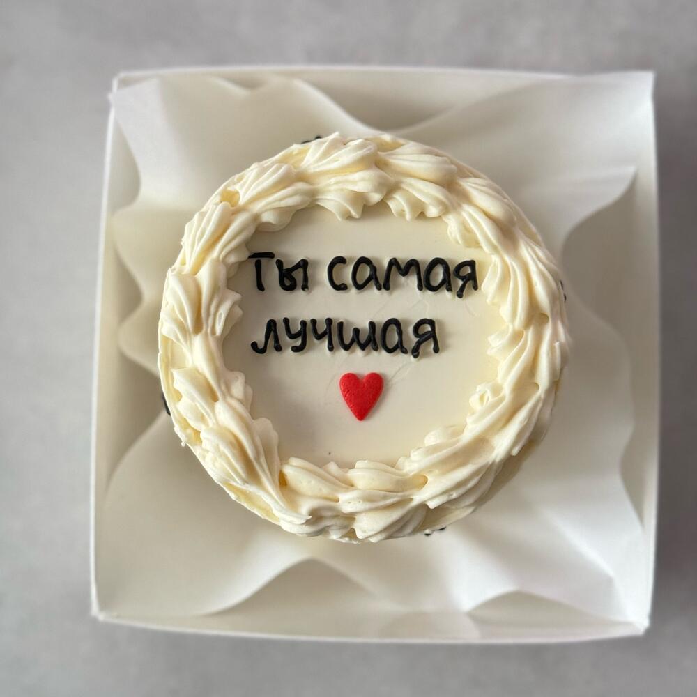 Бенто торт с сердечком на 14 февраля День влюбленных