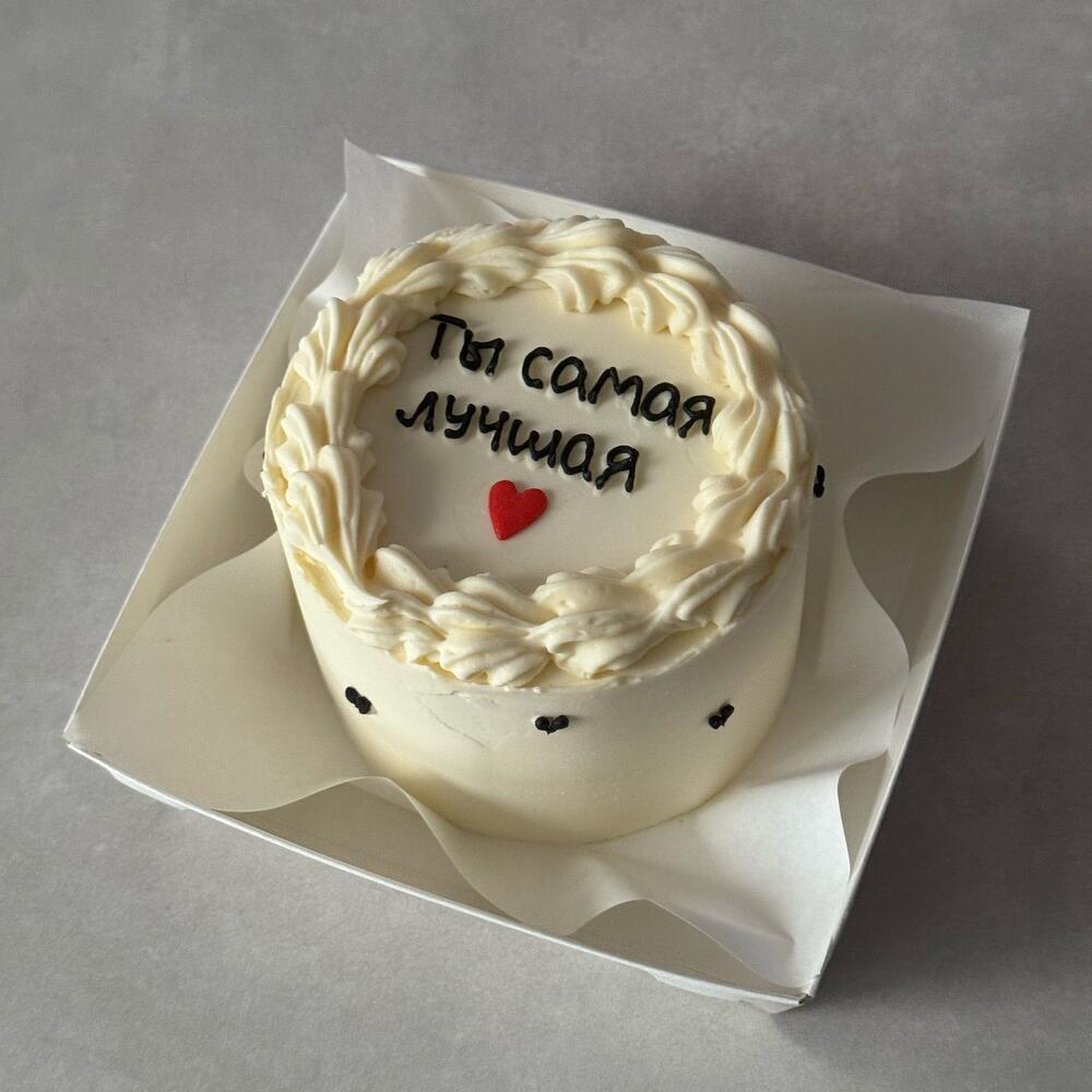 Бенто торт с сердечком на 14 февраля День влюбленных