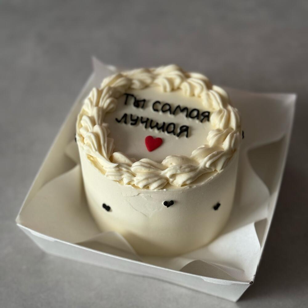 Бенто торт с сердечком на 14 февраля День влюбленных