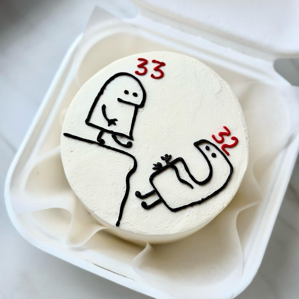 Бенто торт с цифрами