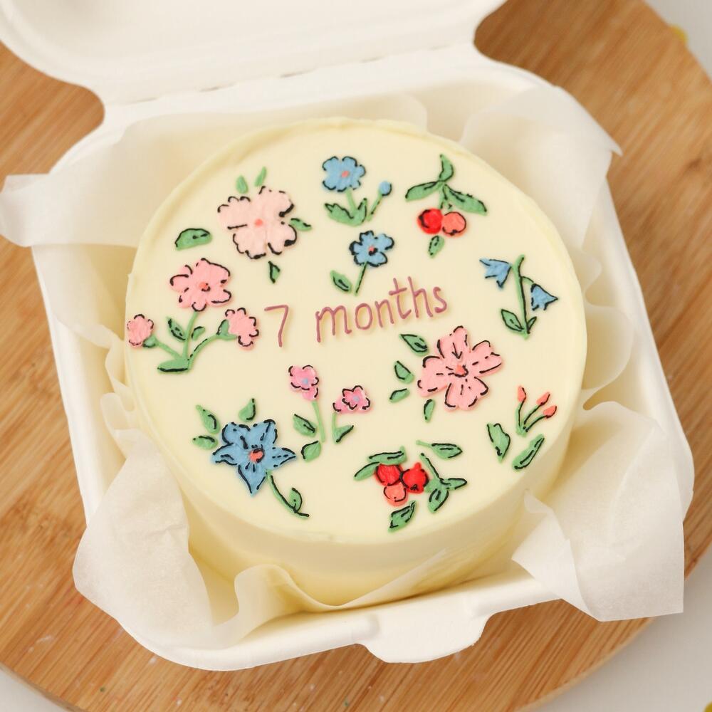 Бенто-торт с цветами